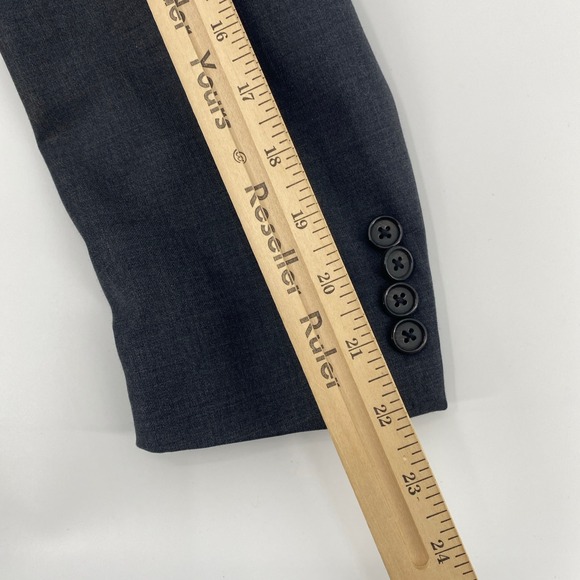 Lauren Ralph Lauren LRL Blazer Mens 40S Gray Wool Natural Stretch Suit Jacket - Picture 13 of 14